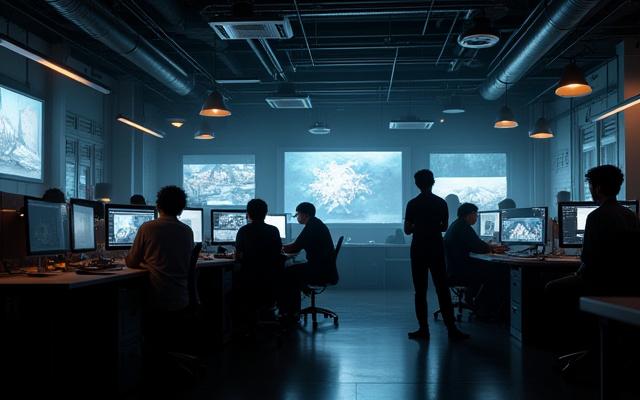 Ankoku Pixels Studio Team and workspace